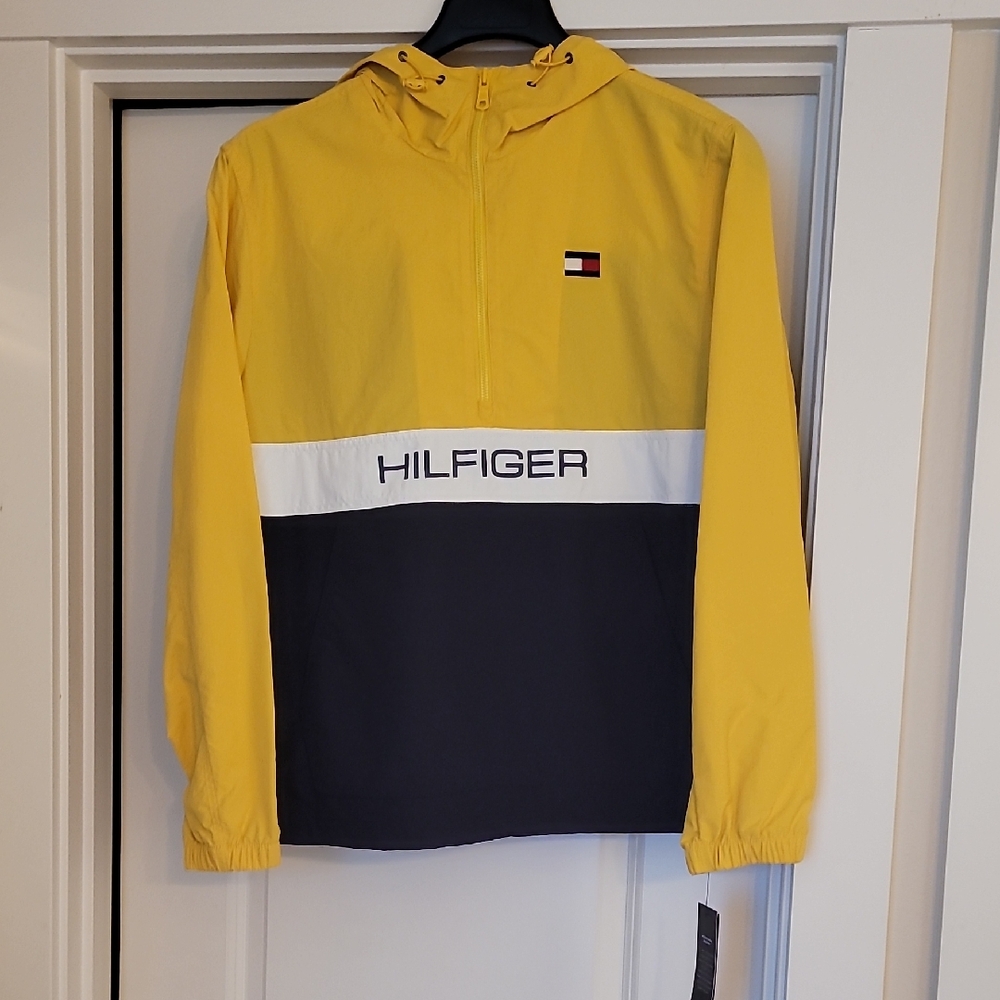 BNWT Tommy Hilfiger Windbreaker Colorblock Jacket Pullover, Adult S